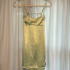 La Hearts Light Green Mini Dress